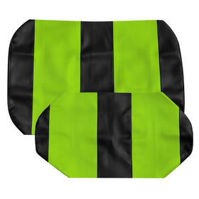 GOLF BALL DIVERS EZGO TXT seat cover in black and lime green, UV resistant and durable.