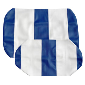 GOLF BALL DIVERS EZGO TXT blue-white seat cover on the front bench protects from sun fading