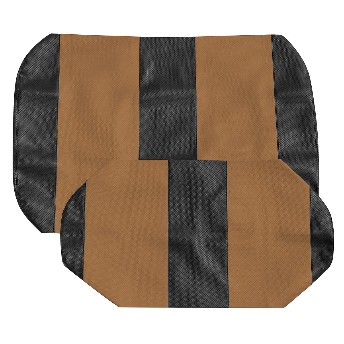 GOLF BALL DIVERS EZGO TXT seat cover front-assembly in two-tone marine vinyl.