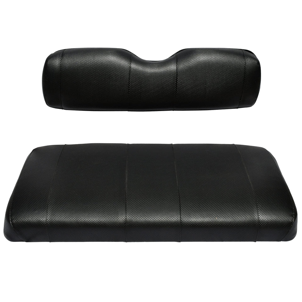GOLF BALL DIVERS EZGO TXT seat cover on bench for refreshed look