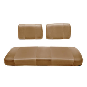 GOLF BALL DIVERS seat cover for front bench in two-tone tan, protects against wear and sun fading.