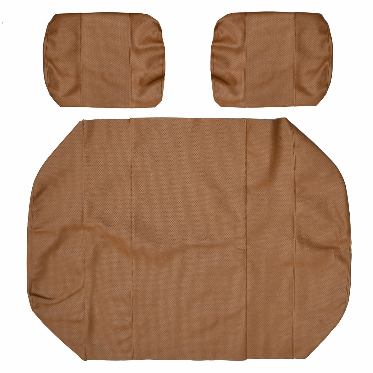 GOLF BALL DIVERS seat-cover staple-on installation demonstrates quick, secure DIY fit.