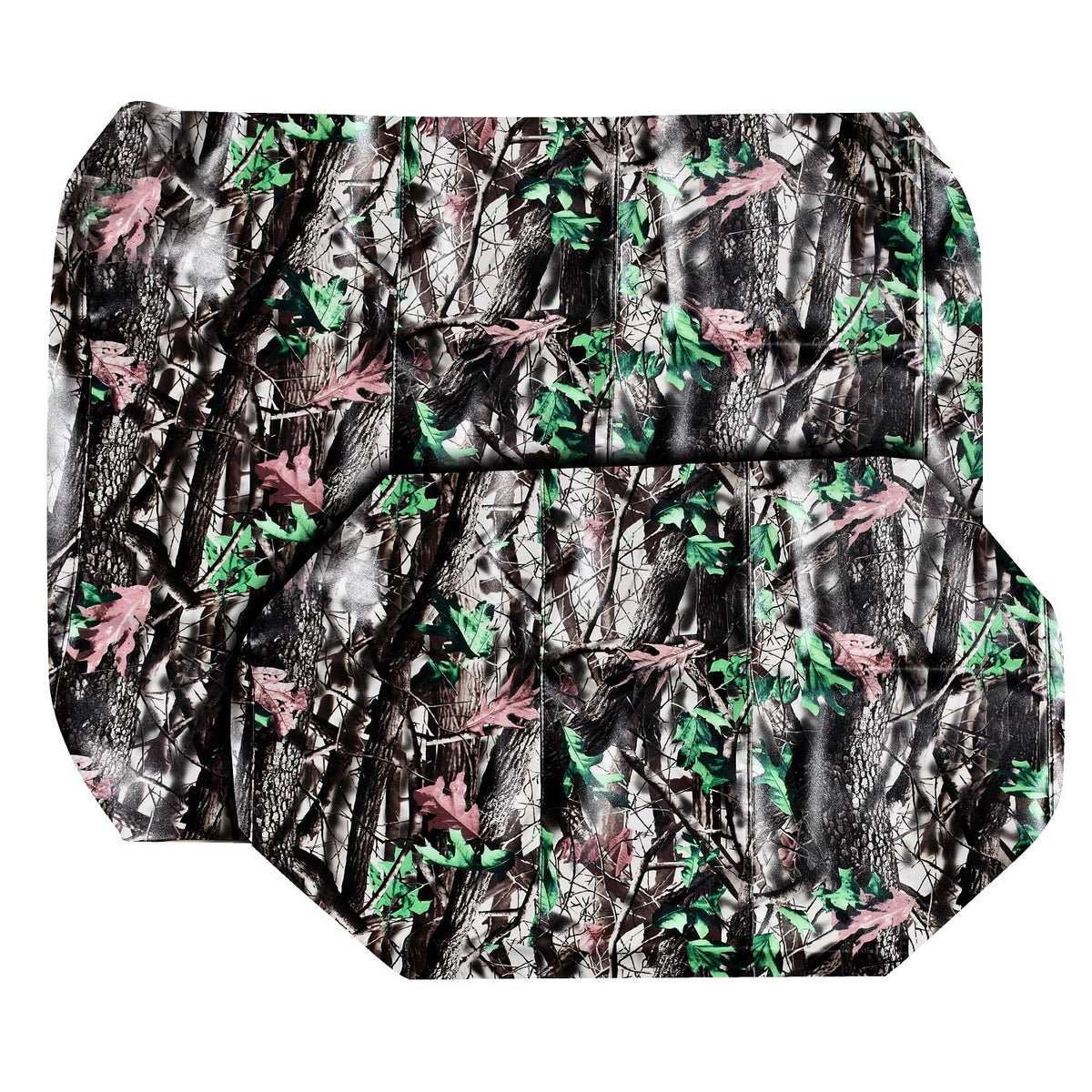 GOLF BALL DIVERS woodland camo two-tone seat cover, UV resistant and durable