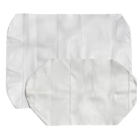GOLF BALL DIVERS two-tone white seat cover adds fresh style