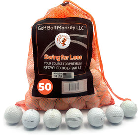Golf Ball Monkey AVX bulk pack in white for consistent distance and feel.
