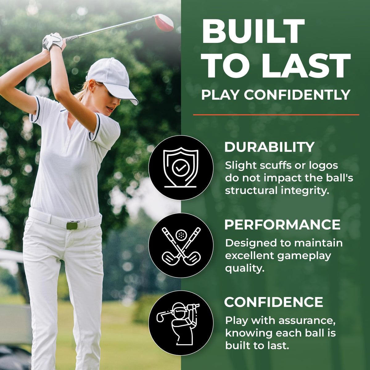 Golf Ball Monkey on-course use with distance and spin potential