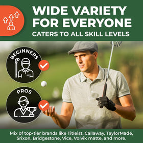 Golf Ball Monkey recycled balls with sustainable cleaning process for responsible play.