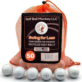 Golf Ball Monkey used balls mix with Callaway Supersoft and others for versatile play.