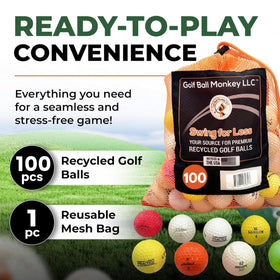 Used range balls bulk from Golf Ball Monkey for repeat practice.