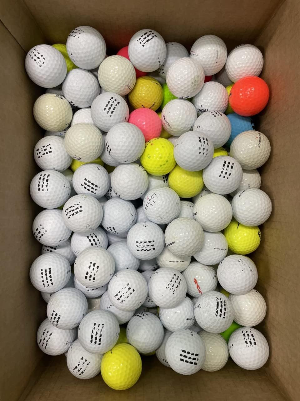 Golf Ball Planet 300-shag box for backyard practice and range sessions.