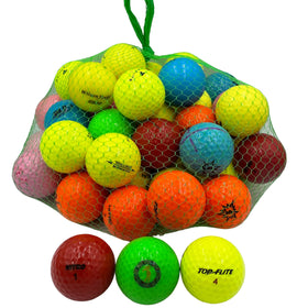 Golf Ball Planet 50-pack: color-mixed used balls ready for practice
