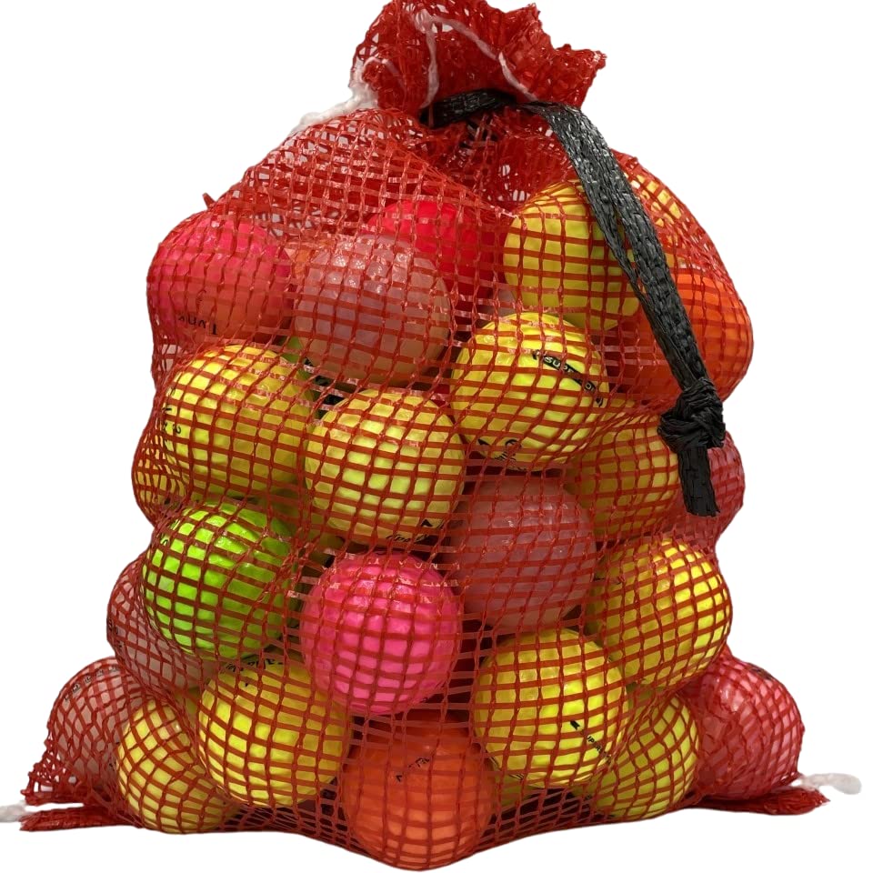 Golf Ball Planet 72 colored used balls in mesh bag for easy transport