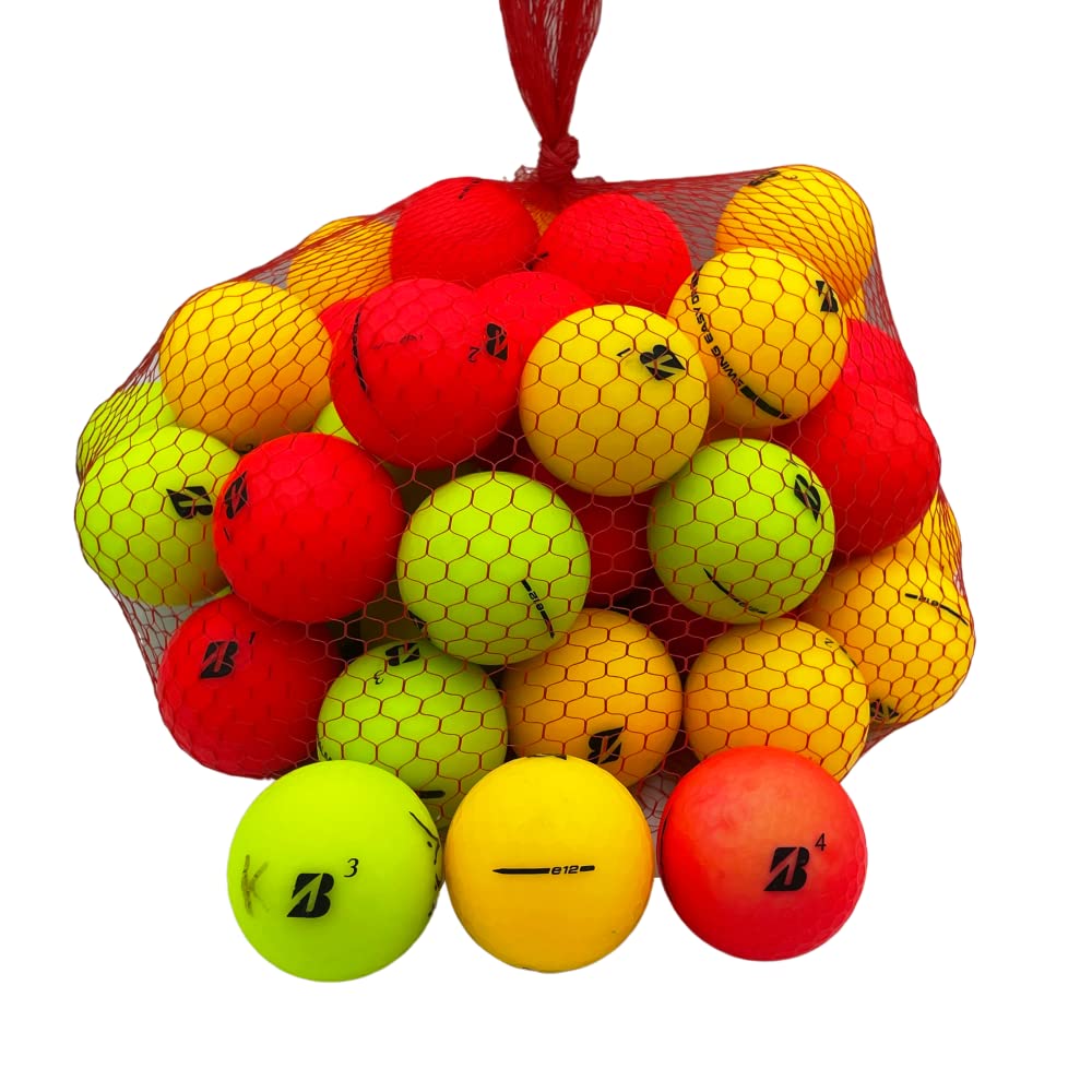 Golf Ball Planet E12 used balls in matte color mix for practice