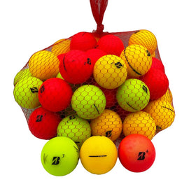 Golf Ball Planet E12 used balls in matte color mix for practice
