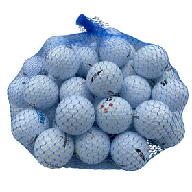 Golf Ball Planet 50-pack used mix, near mint white balls ready for practice.