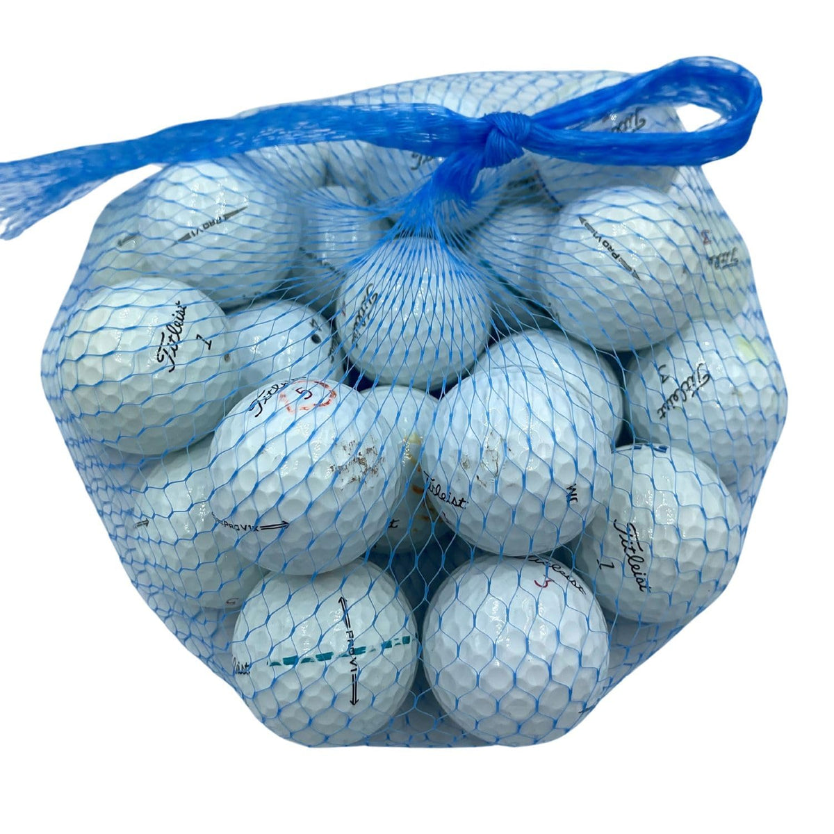 Golf Ball Planet Pro V1/V1x 24-pack display shows mixed models for players of all levels.