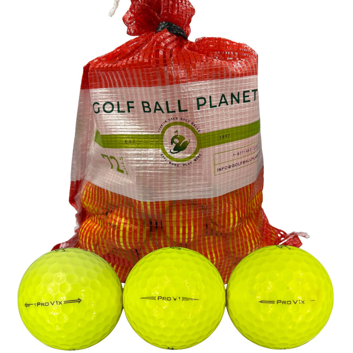 Golf Ball Planet Pro V1/Pro V1x mixed assortment for versatile practice and training.