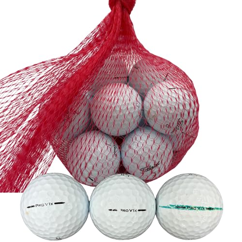 Golf Ball Planet Pro V1x 2025 logos and markings indicate pre-owned quality for Titleist use.