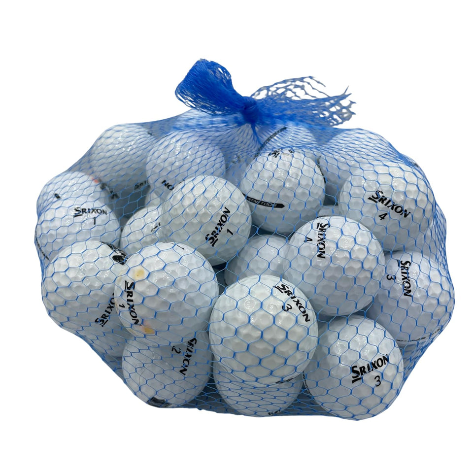 Golf Ball Planet Q Star Tour used balls in white, 50-pack.