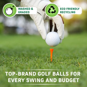 Golf Ball Planet reusable mesh bag with drawstring for easy carry.