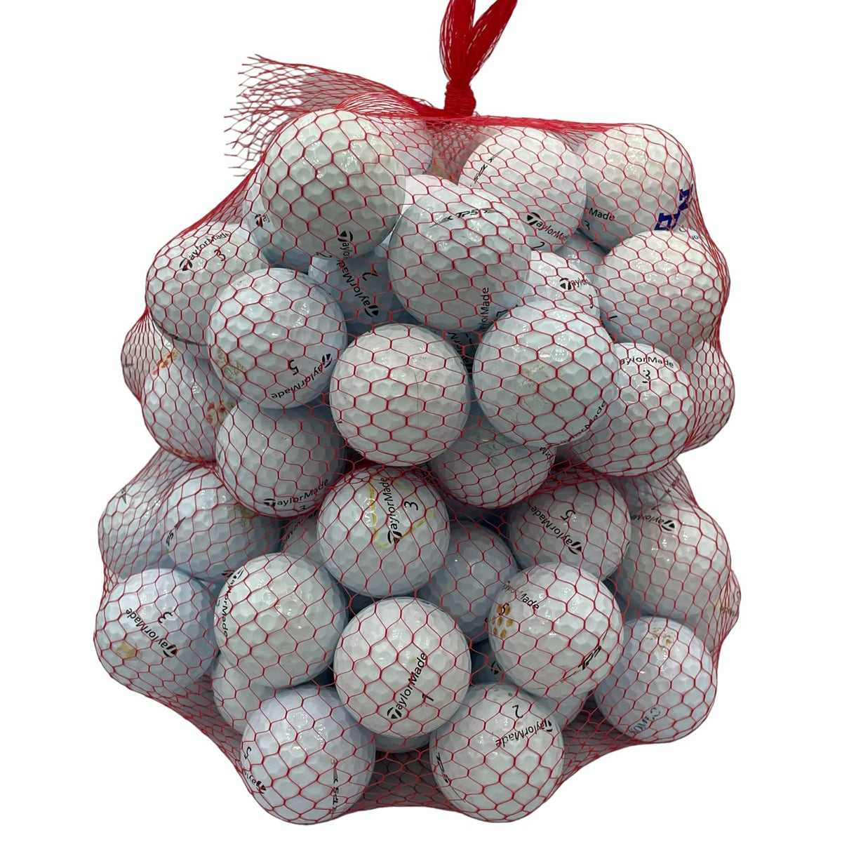 Golf Ball Planet TP5 used balls 100-pack front view for practice and play