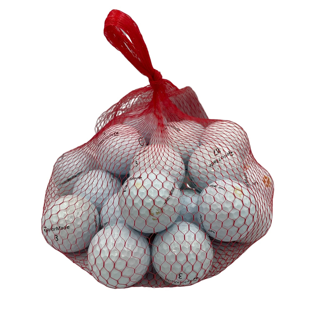 Golf Ball Planet TP5 used pack front, practice-ready for range sessions