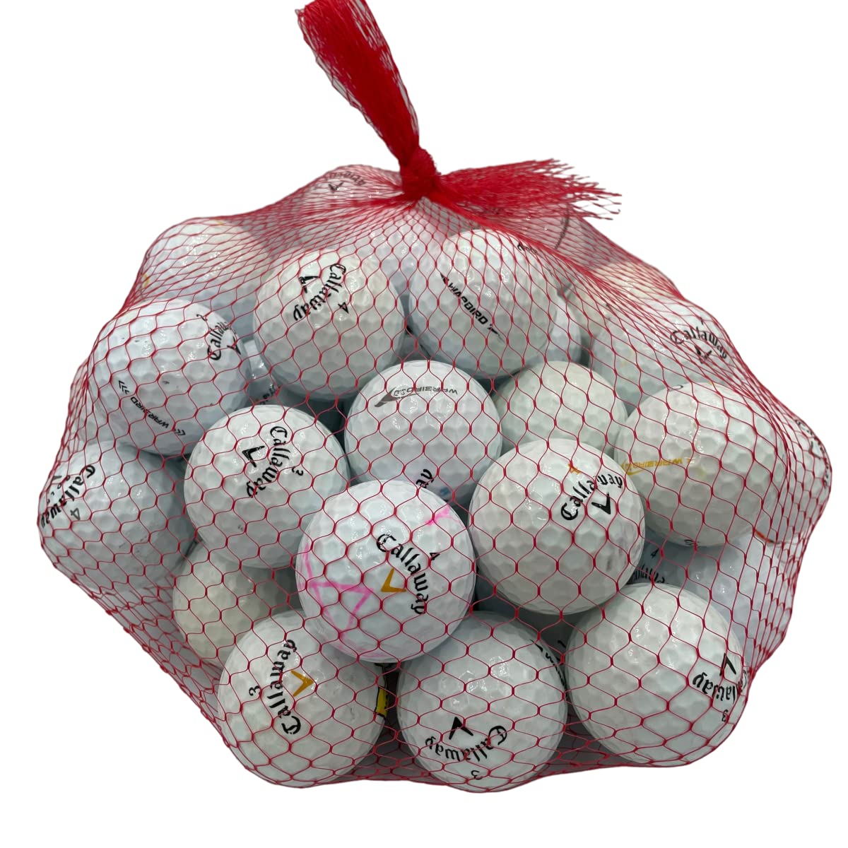 Golf Ball Planet Warbird logo markings closeup for quick ball ID and play-ready confidence