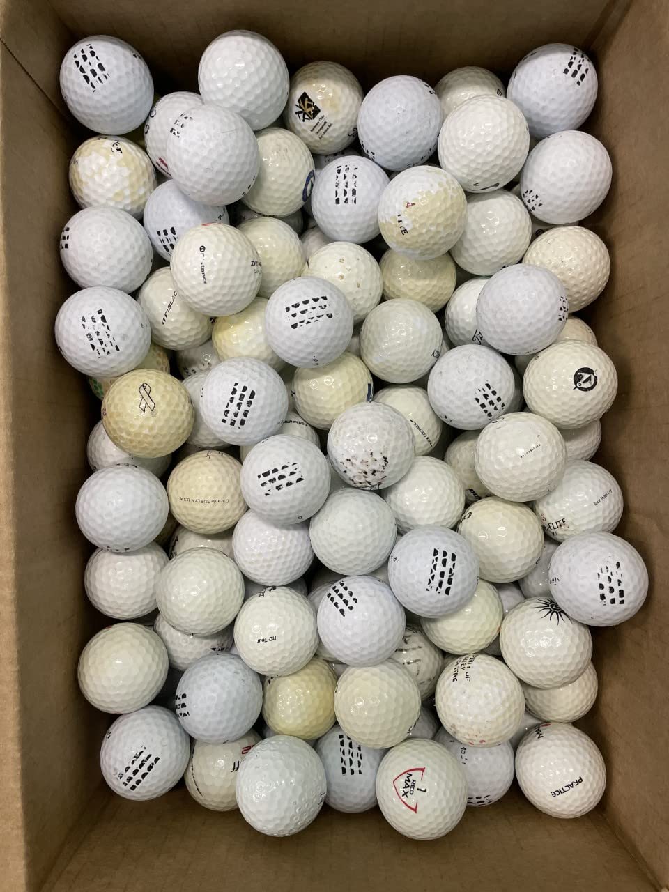 Golf Ball Planet white and colored balls enable mixed-target practice routines.