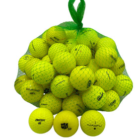 Golf Ball Planet yellow mix used balls in bulk for cost-effective practice