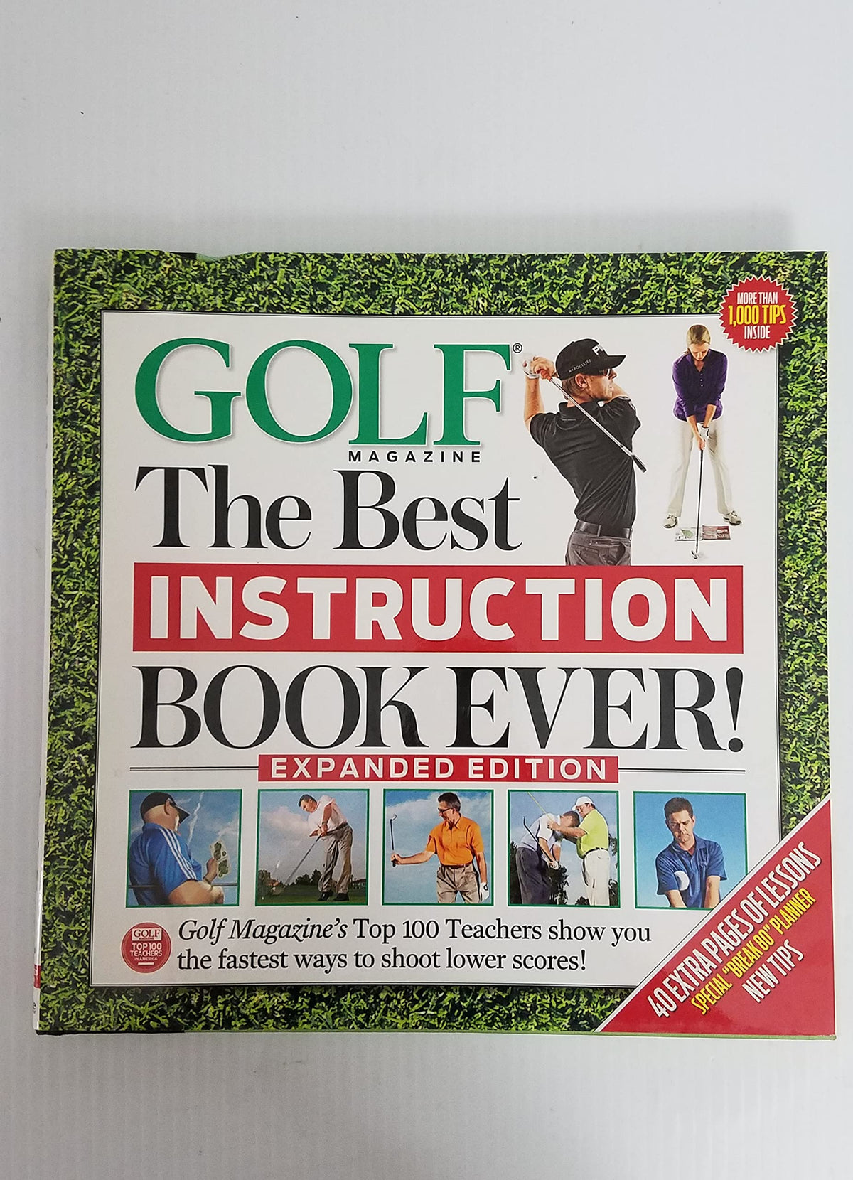 Golf The Best Instruction Book Ever Expanded Edition cover with expert tips for consistency.