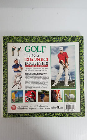 Golf The Best Instruction Book Ever Expanded Edition inside pages showing drills for quick improvement.