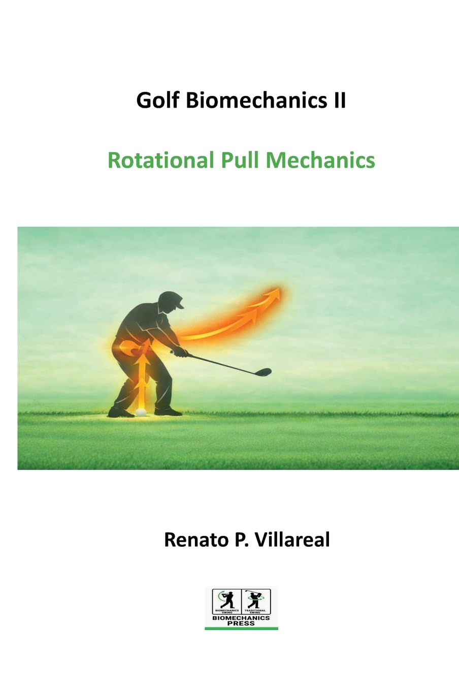 Golf Biomechanics II visual: rotational pull mechanics for improved swing tempo and sequencing.