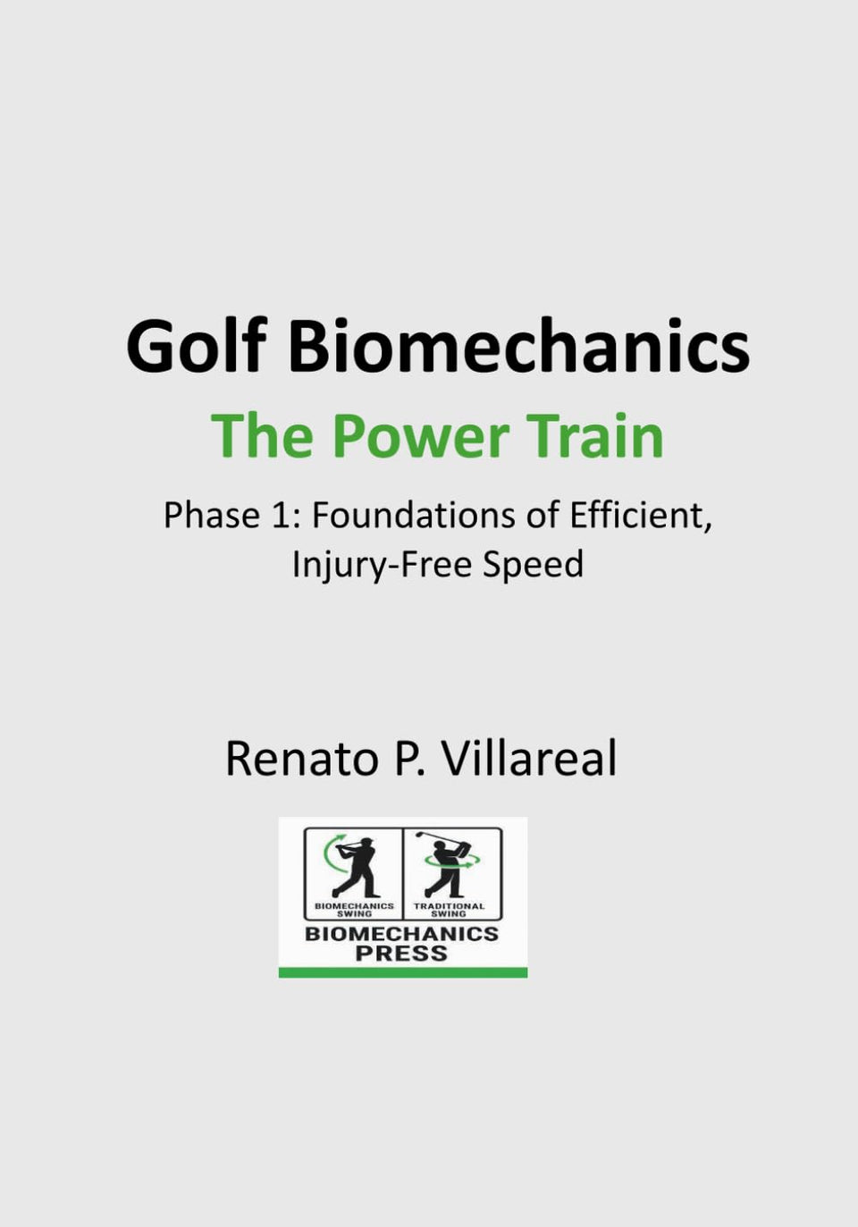 Golf Biomechanics Power Train diagram highlighting efficient swing mechanics for longevity