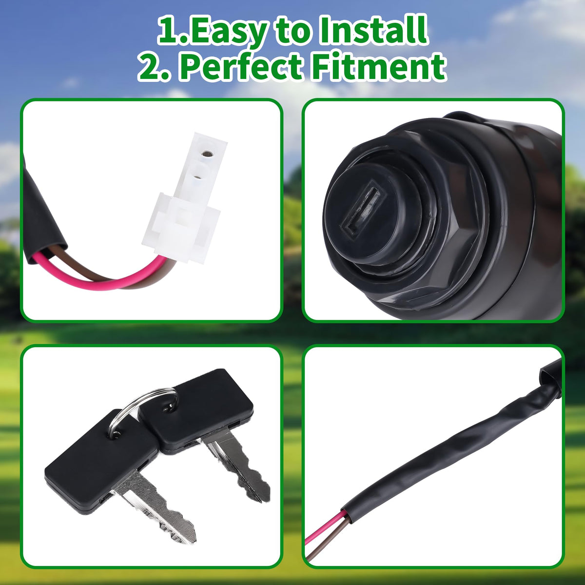 Easy-to-install ignition switch with straightforward instructions