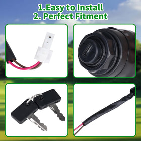 Easy-to-install ignition switch with straightforward instructions