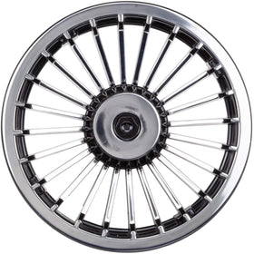 Golf Cart King 8in turbine wheel cover side view adds gloss and style