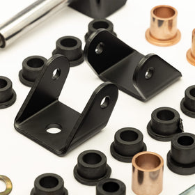 Golf Cart King Club Car DS front end kit components laid out for quick, complete repairs.