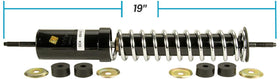 Golf Cart King EZGO front shocks showing pre-installed bushings for easy installation