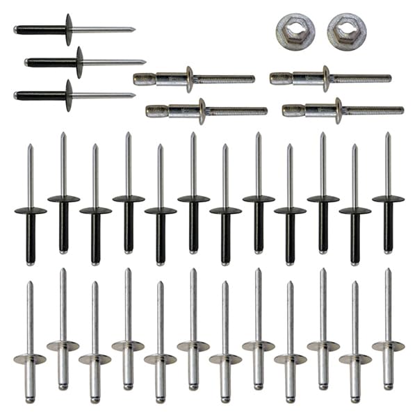 Golf Cart King EZGO OEM rivet kit for TXT 94+, ready for body restoration.