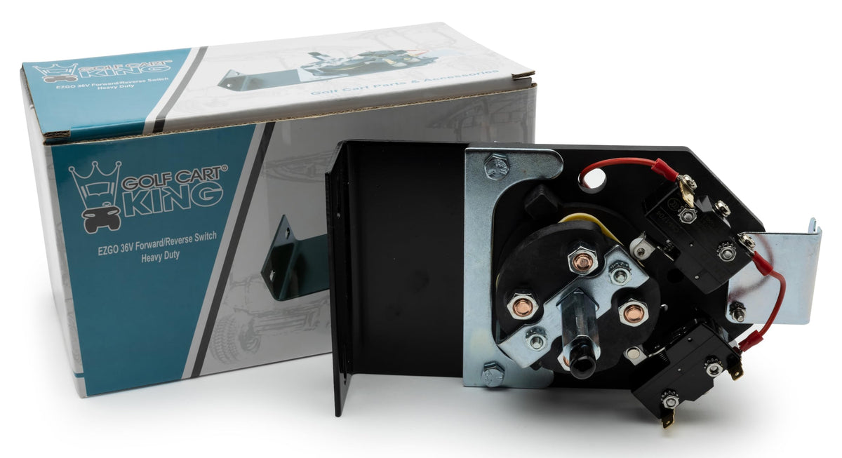 Golf Cart King EZGO TXT forward-reverse switch assembly ensures smooth shifting and reliable direction.