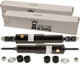 Golf Cart King EZGO TXT front shock absorbers pair ready for install to improve ride comfort.