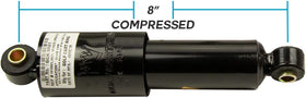 Golf Cart King front shock absorber closeup reveals OEM-grade construction and durability