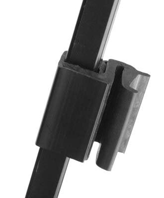 Golf Cart King three-quarter-inch windshield top clips securing the windscreen and reducing road rattling.