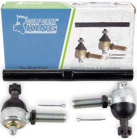 Golf Cart King tie rod end assembly for EZGO TXT Medalist Marathon improves steering precision.