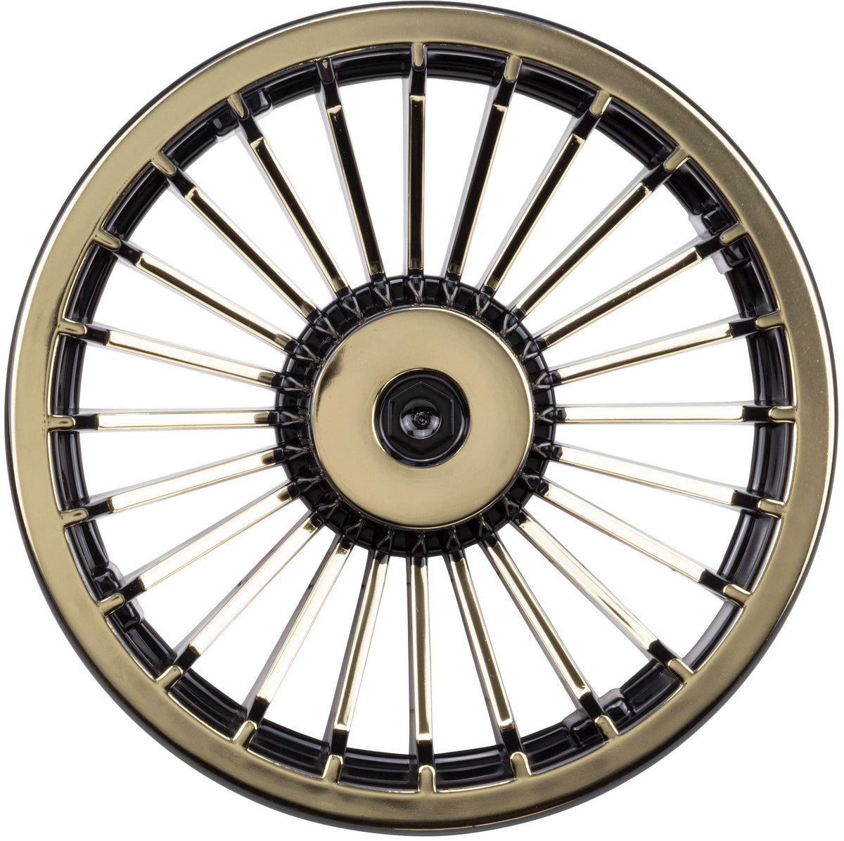 Golf Cart King turbine wheel cover for 8-inch wheels adds style and protection.