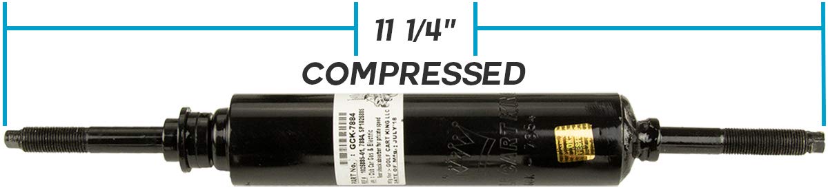 Golf Cart King XRT rear shock absorber installed on Club Car DS Precedent demonstrates compatibility.