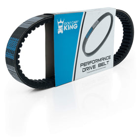 Golf Cart King Yamaha G1 drive belt close-up shows durable construction for reliable performance