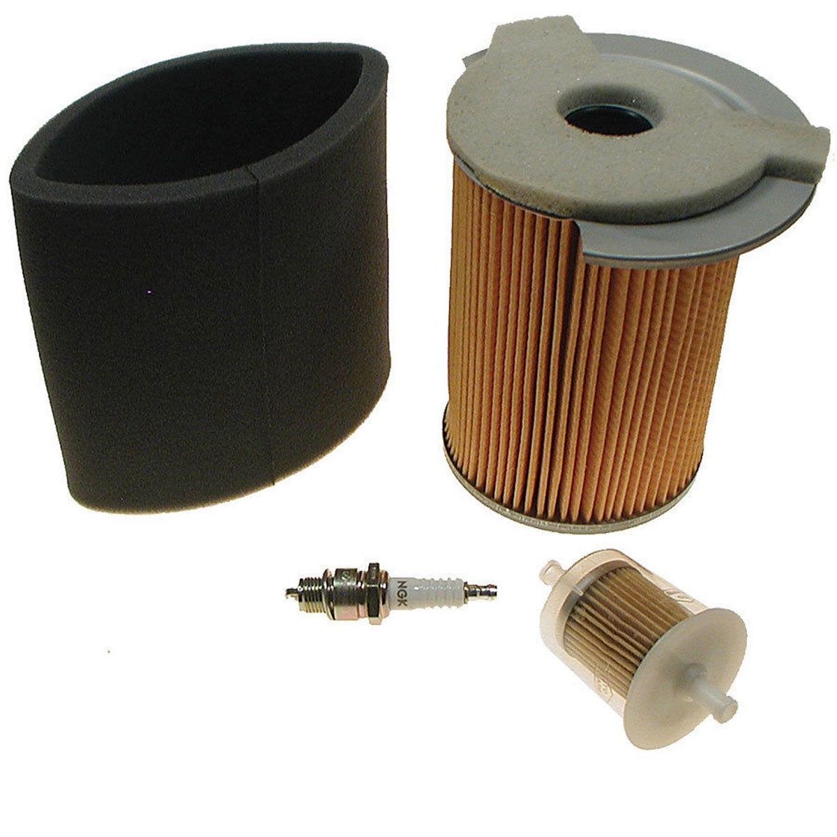 Golf Cart King Yamaha G1 tune-up kit improves reliability with essential filters and plugs.