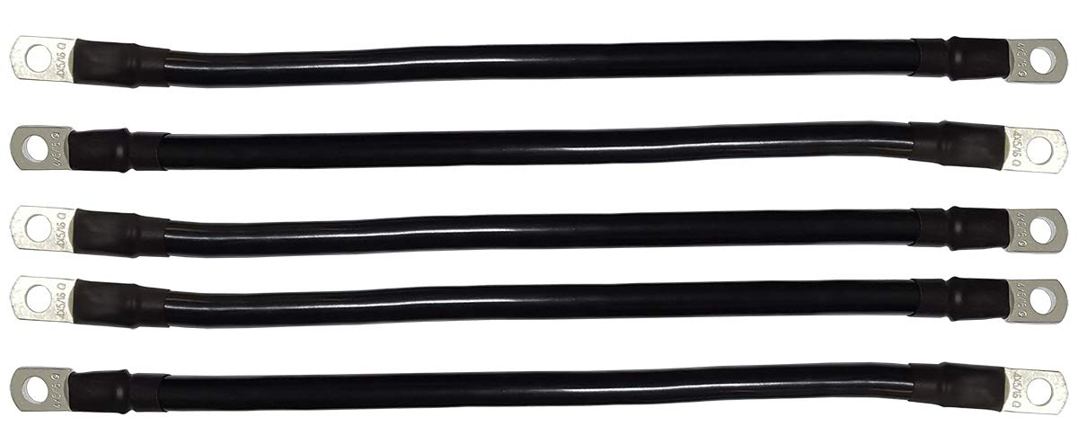 Golf Cart King Yamaha G2/G8/G9 battery cable set with corrosion-resistant 4-gauge wiring for durable performance