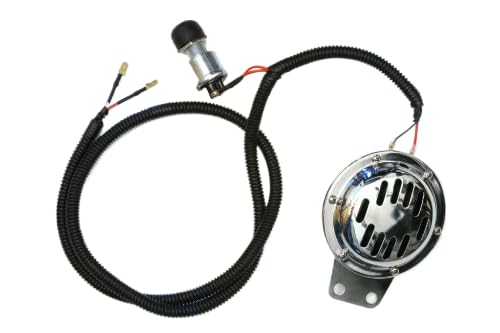 Golf Carts Universe chrome horn kit 12v mounted for clear audible signaling on golf carts